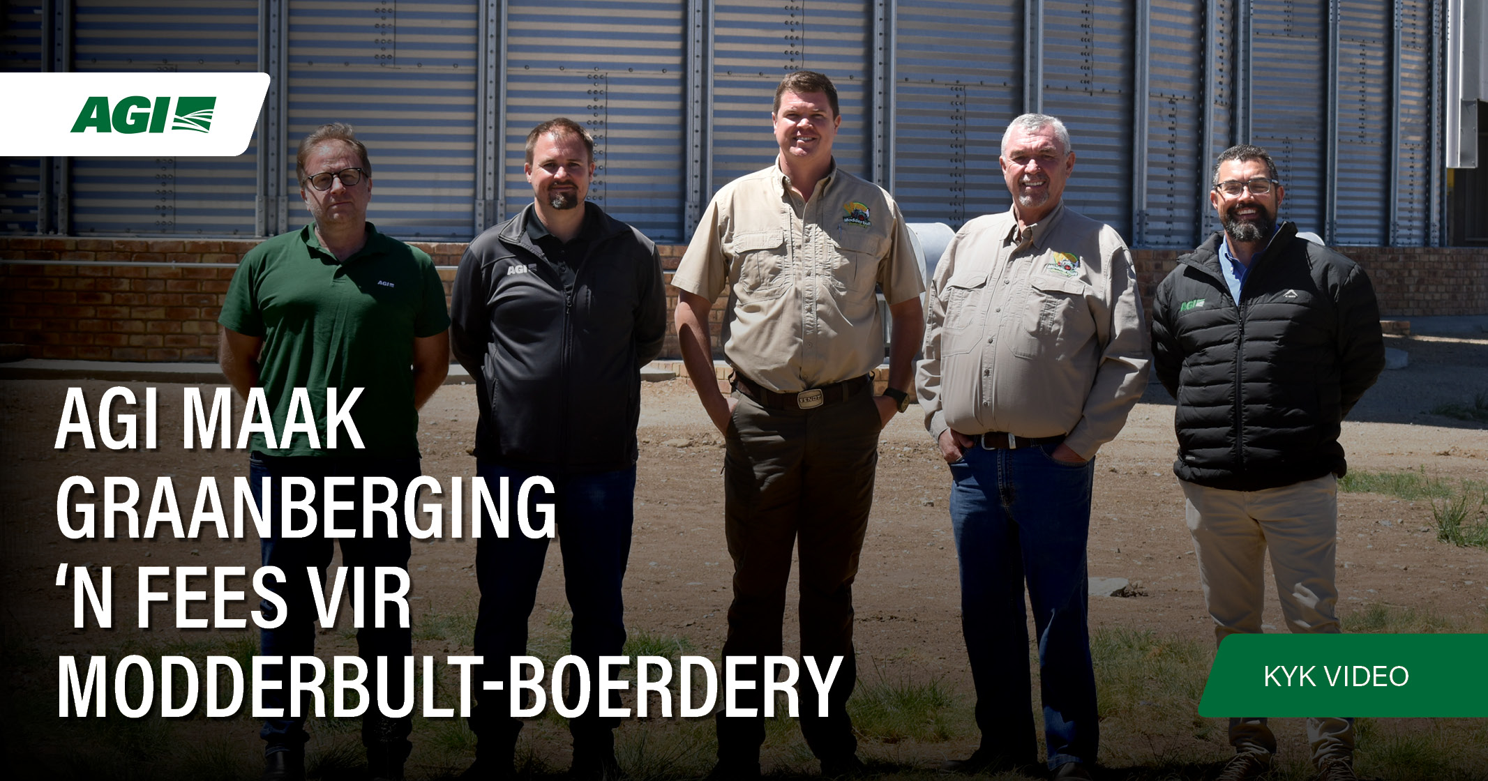 AGI maak graanberging 'n fees vir Modderbult-Boerdery | AGI