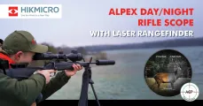 HIKMICRO Alpex day/night rifle scope with laser rangefinder | ACP Thermal Optics