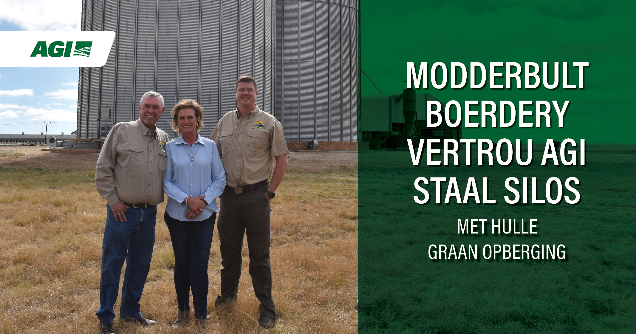 Modderbult Boerdery vertrou AGI staal silos met hulle graan opberging | AGI