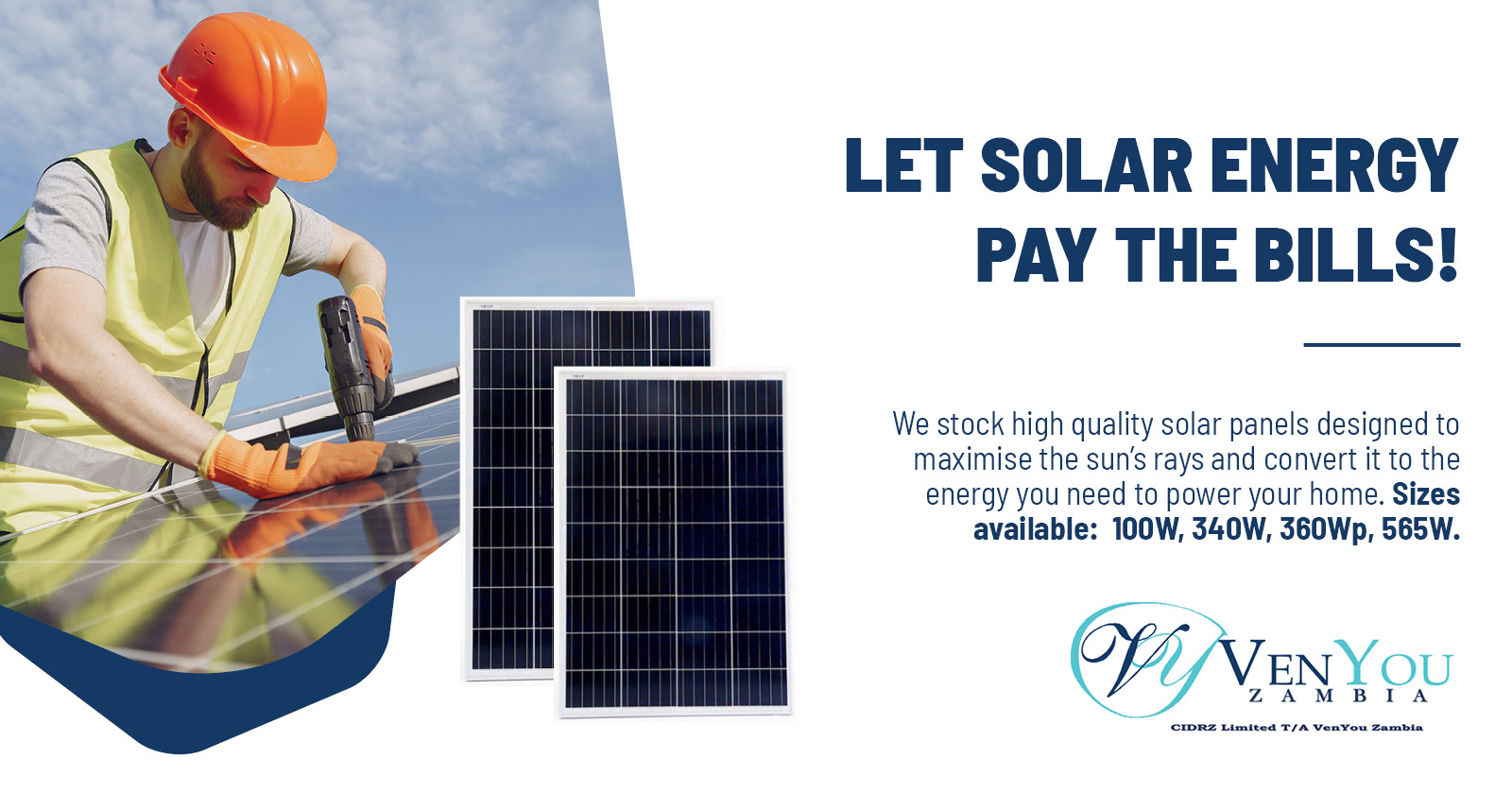Let solar energy pay the bills! | VenYou Zambia