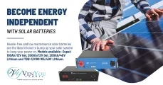 Become independent with solar batteries | VenYou Zambia