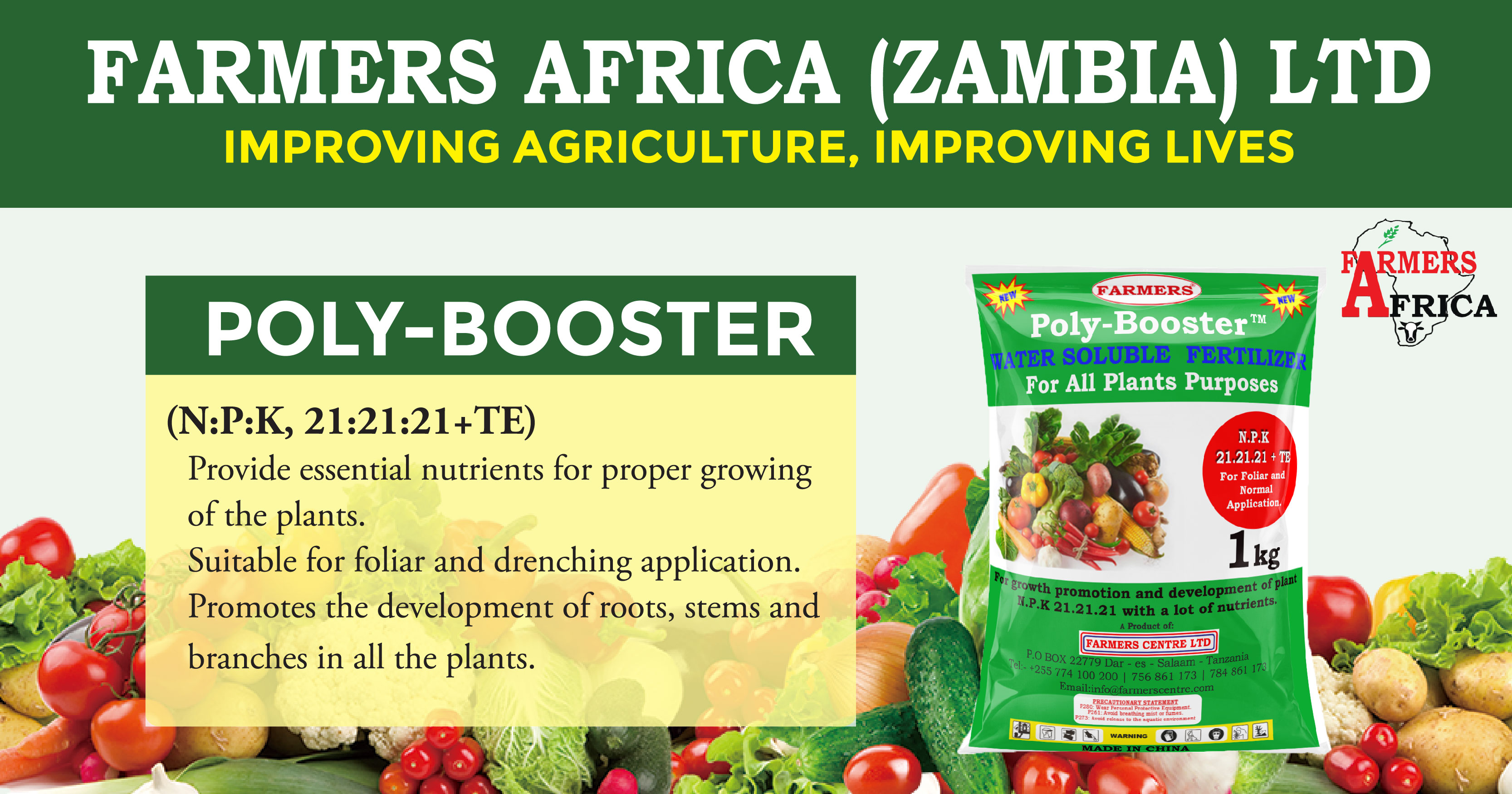 Revitalise your soil with POLY-BOOSTER fertiliser | Farmers Africa