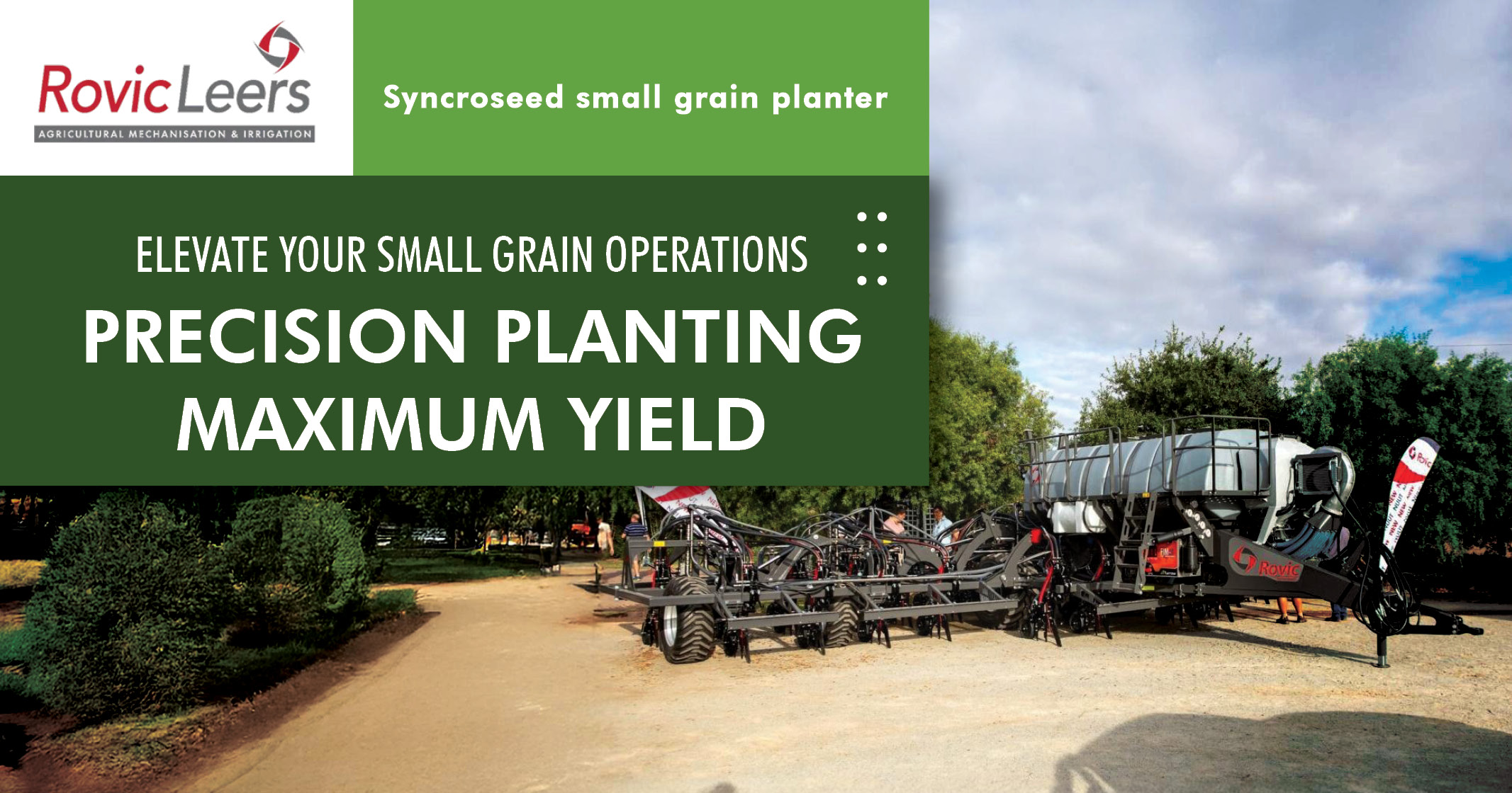 Rovic Syncroseed small grain planter | Rovic