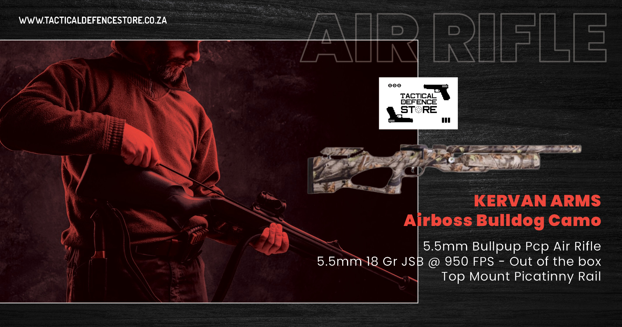 Kervan arms Airboss Bulldog Camo | Tactical Defence Store