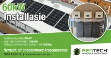60KW installasie | Rentech, vir ononderbroke kragoplossings | Rentech Renewable Technologies