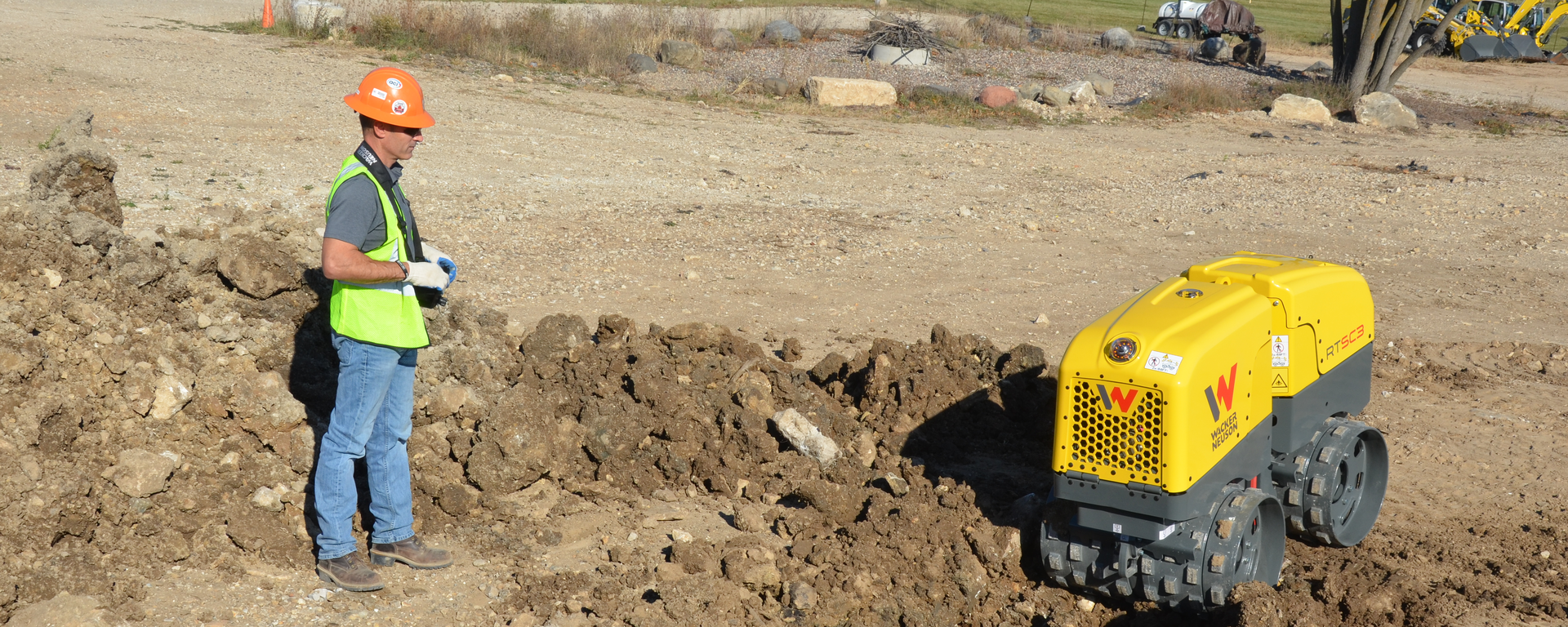 Trench Roller RTLx-SC3: smart remote-controlled trench roller | Wacker Neuson