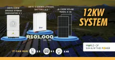 12KW SYSTEM | Inverter, battery & solar panels | World of Sun & Wind Power