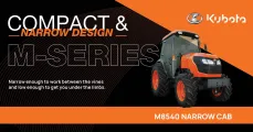 M8540 Narrow cab tractor | Kubota M-Series Tractors | Smith Power Equipment