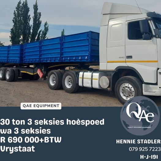 30 Ton Hoëspoed Wa | 3 seksies | QAC Equipment
