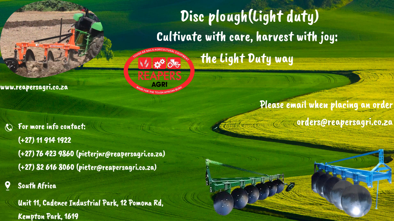Disc plough (Light duty) | Reapers Agri