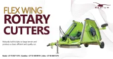 Flex wing rotary cutters | Radium Engineering