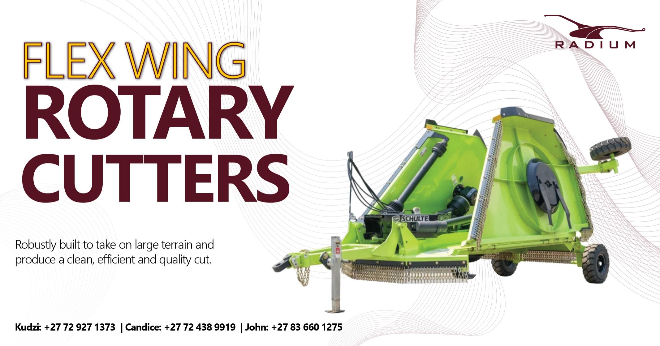 Flex wing rotary cutters | Radium Engineering