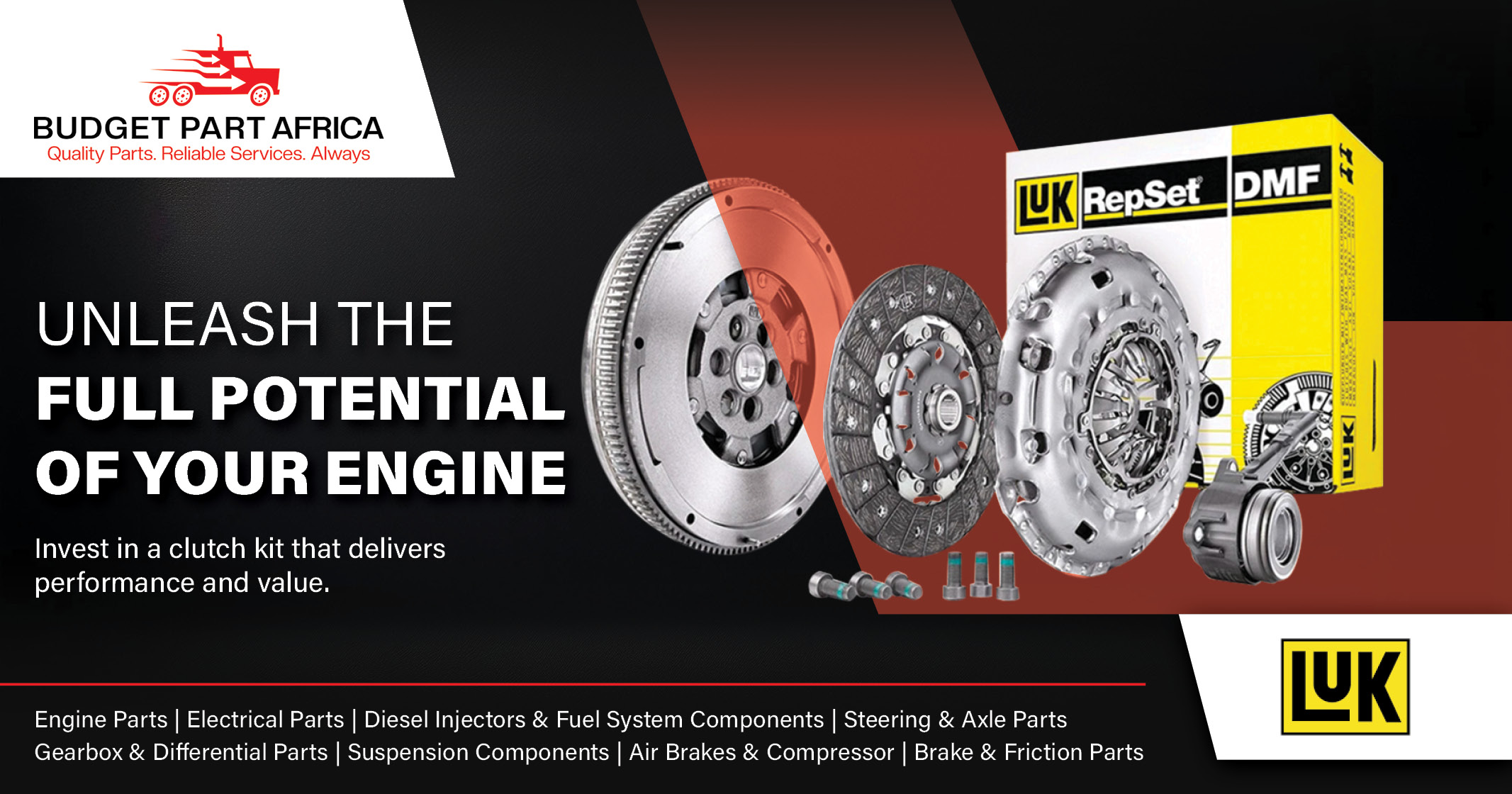 Unleash the full potential of your engine | Invest in a clutch kit | Budget Part Africa