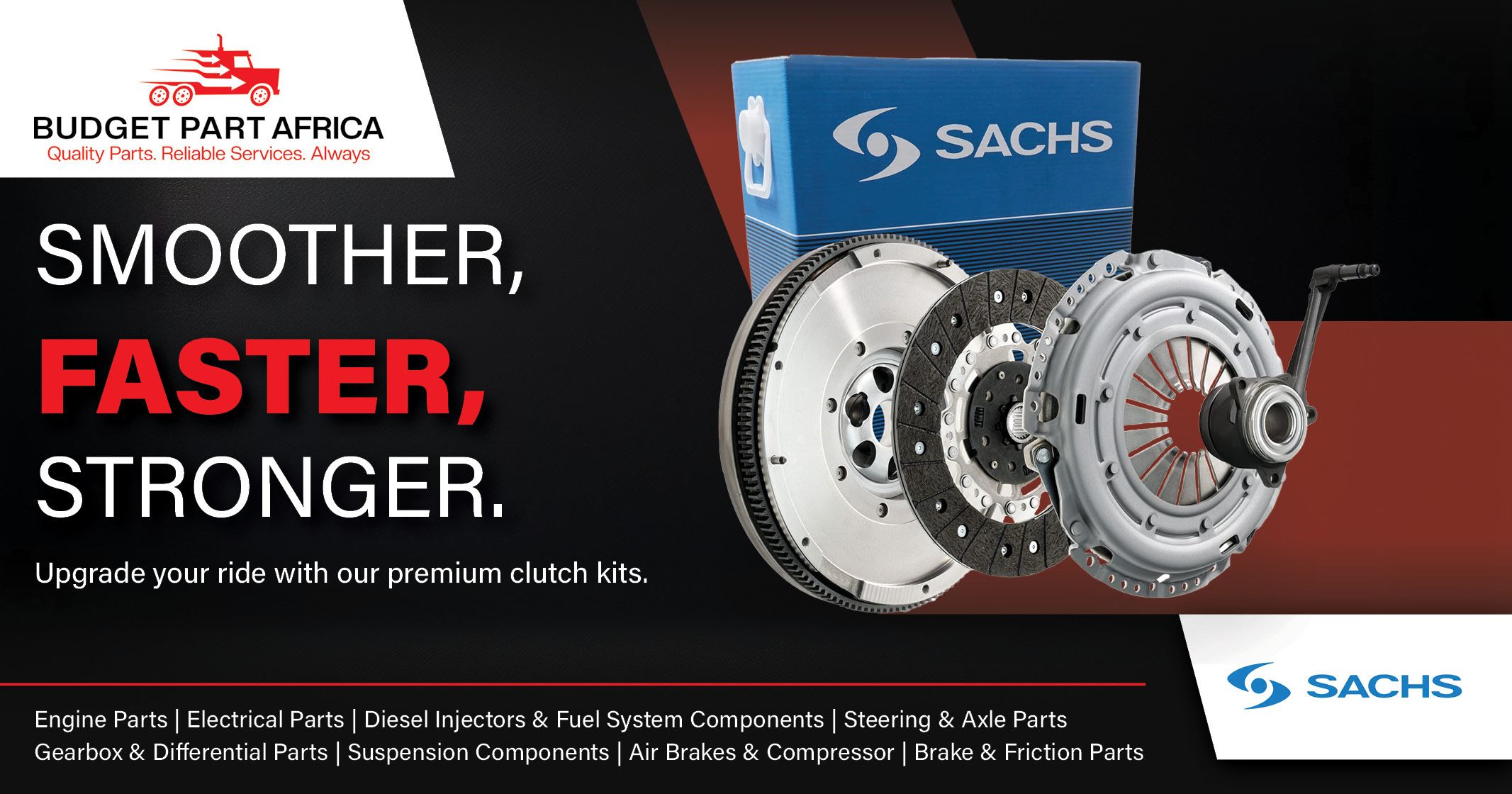Smoother, faster, stronger | Upgrade your ride with our premium clutch kits | Budget Part Africa