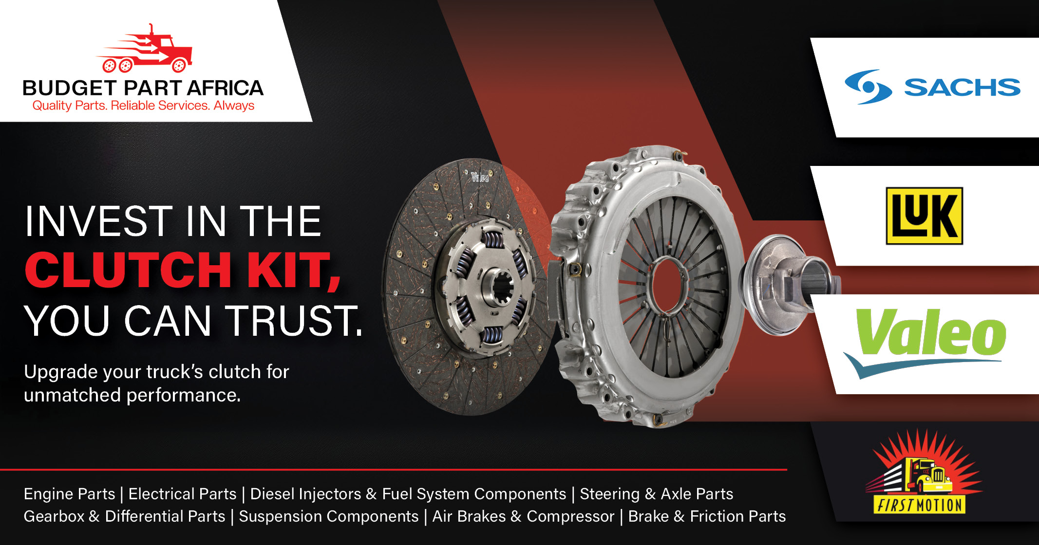 Invest in the clutch kit, you can trust | Budget Part Africa