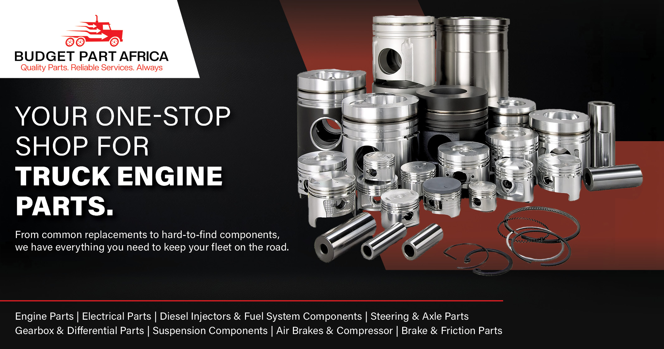 Your one-stop shop for truck engine parts | Budget Part Africa