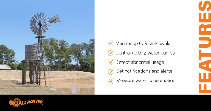 Gallagher Water monitoring system
