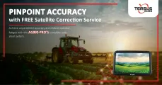 Pinpoint accuracy with free satellite correction service | AG992-PRO auto steer system | Tersus GNSS