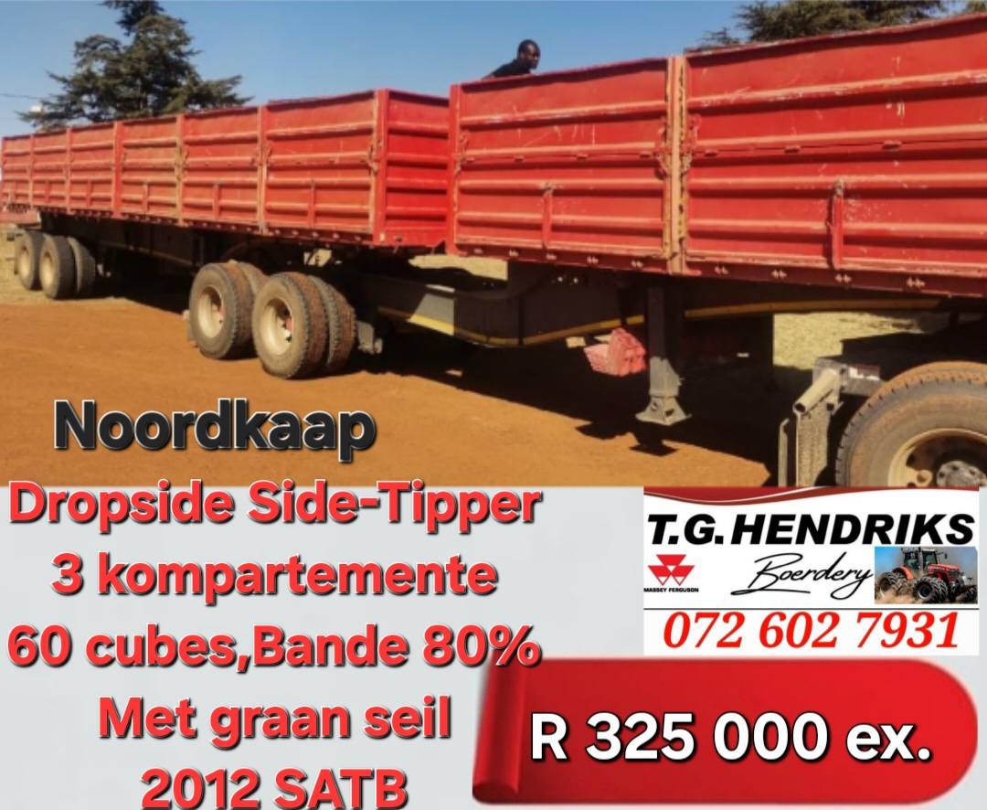 Dropside side-tipper | 3 Kompartemente | T.G Hendriks