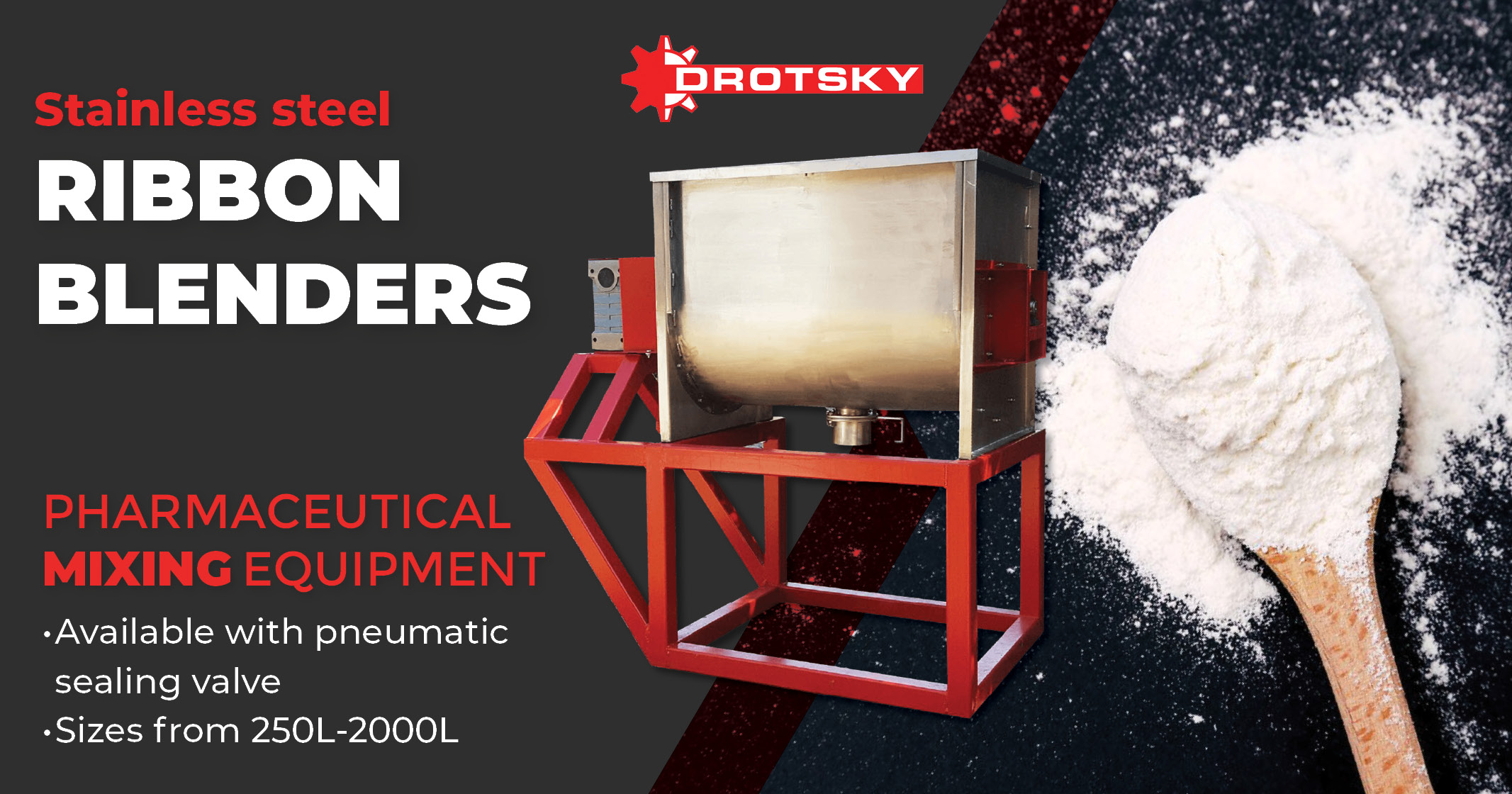 Stainless steel | Ribbon blenders | Drotsky