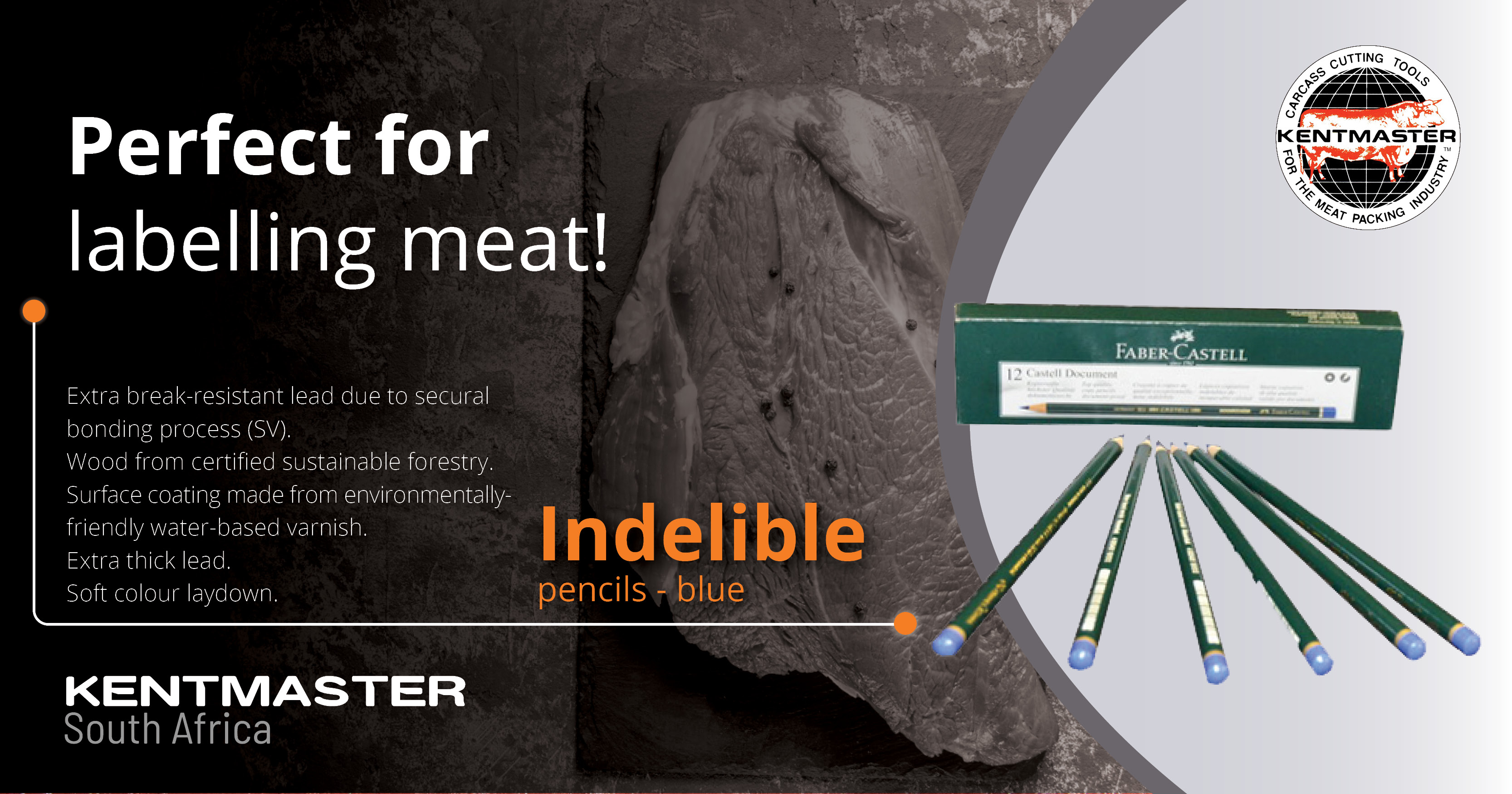 Indelible Pencils | Perfect for labeling meat | Kentmaster