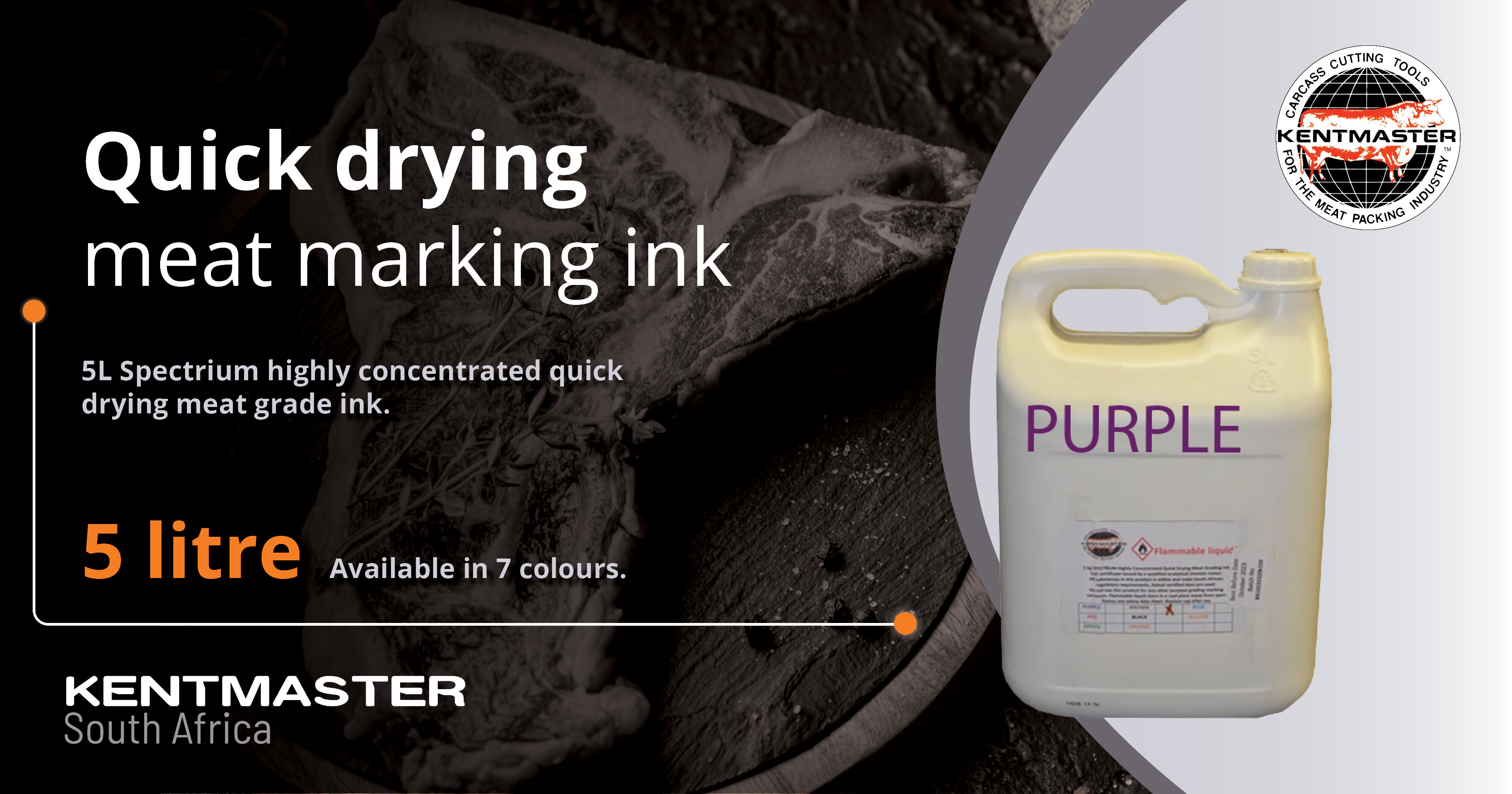 Quick drying meat marking ink | Kentmaster