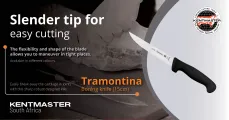 Slender tip Tramontina boning knife for easy cutting | Kentmaster