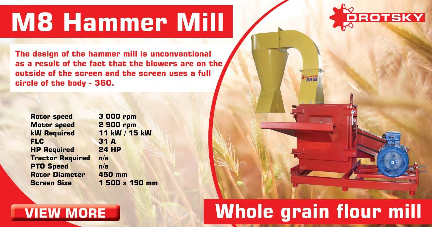 The M8 Hammer mill | Drotsky