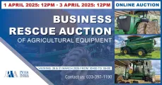 Massive business rescue online auction - Agri equipment & vehicles | Peter Maskell Auctions CC