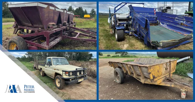 Massive business rescue online auction - Agri equipment & vehicles | Peter Maskell Auctions CC
