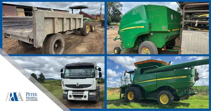 Massive business rescue online auction - Agri equipment & vehicles | Peter Maskell Auctions CC