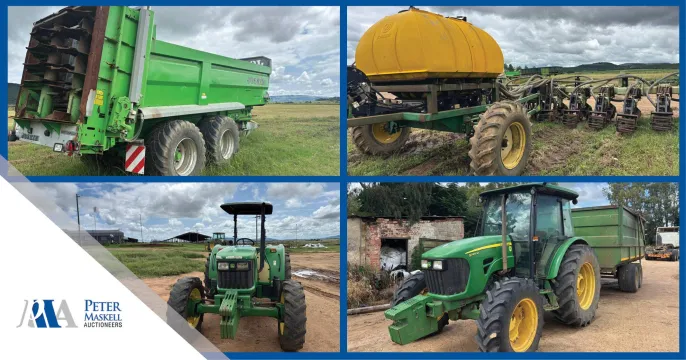 Massive business rescue online auction - Agri equipment & vehicles | Peter Maskell Auctions CC