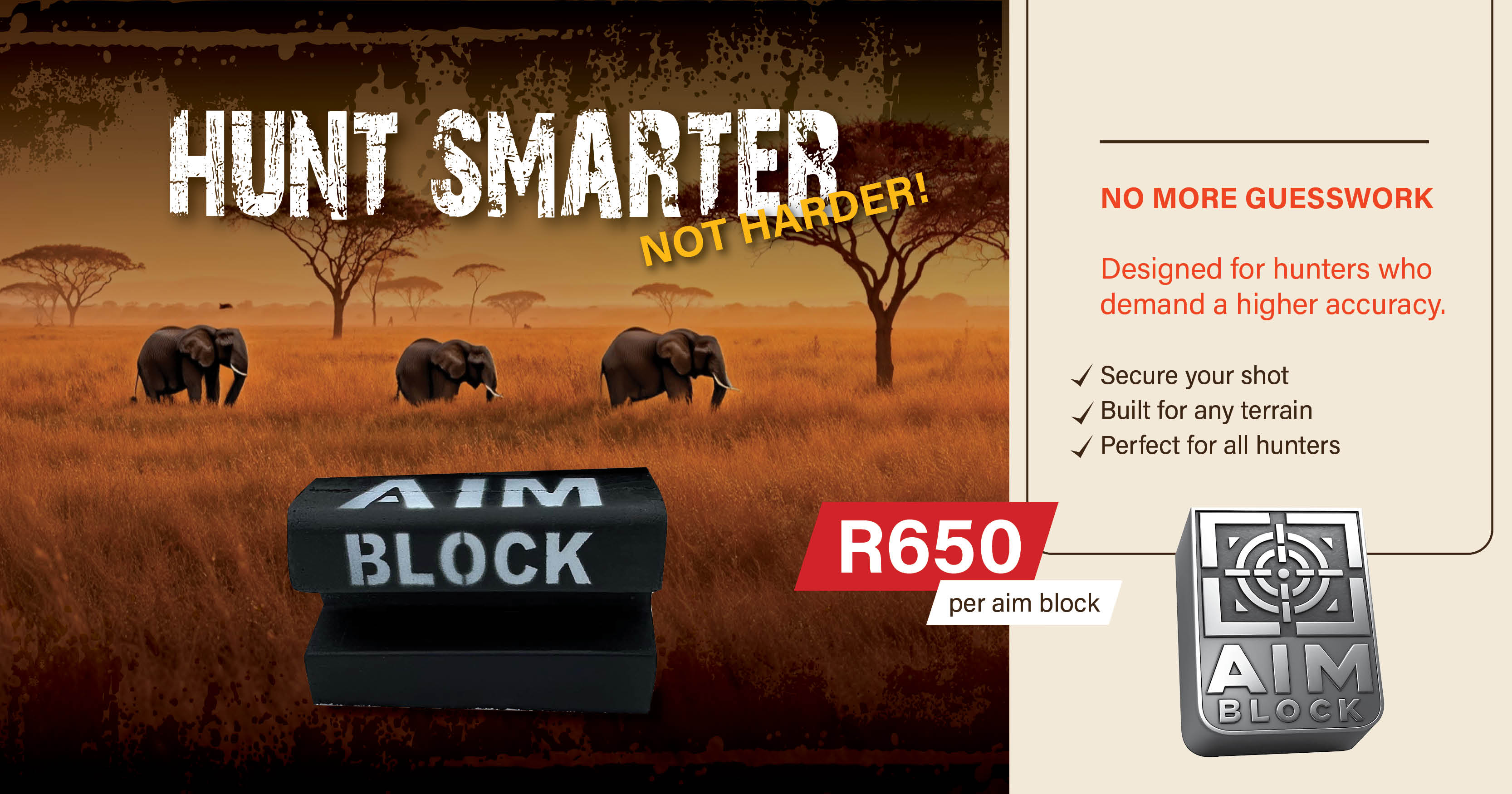 Hunt smarter not harder with our Aim Block