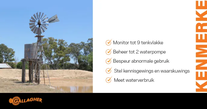 Gallagher watermoniteringstelsel