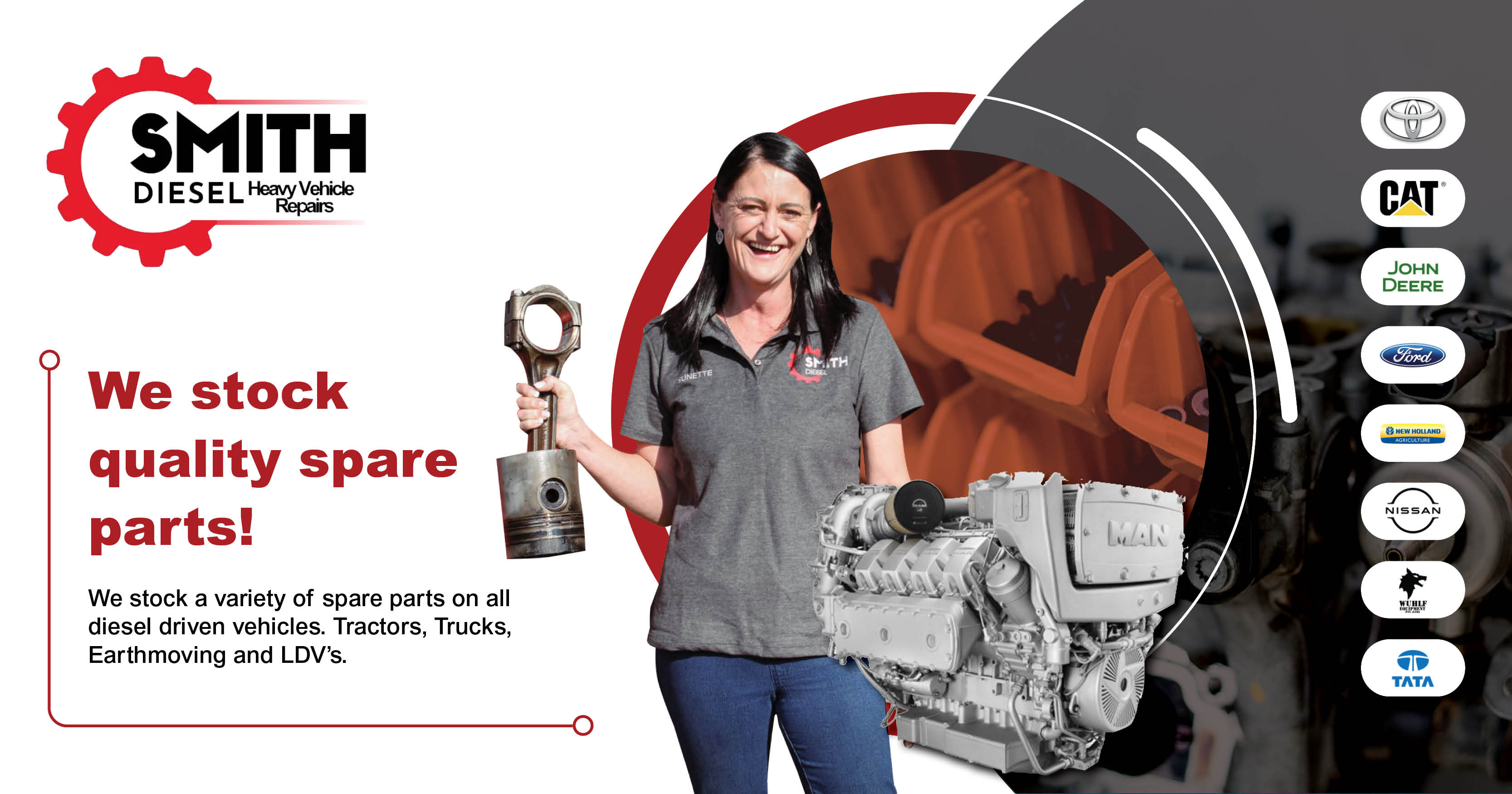 We stock quality spare parts on all diesel driven vehicles! | Smith Diesel