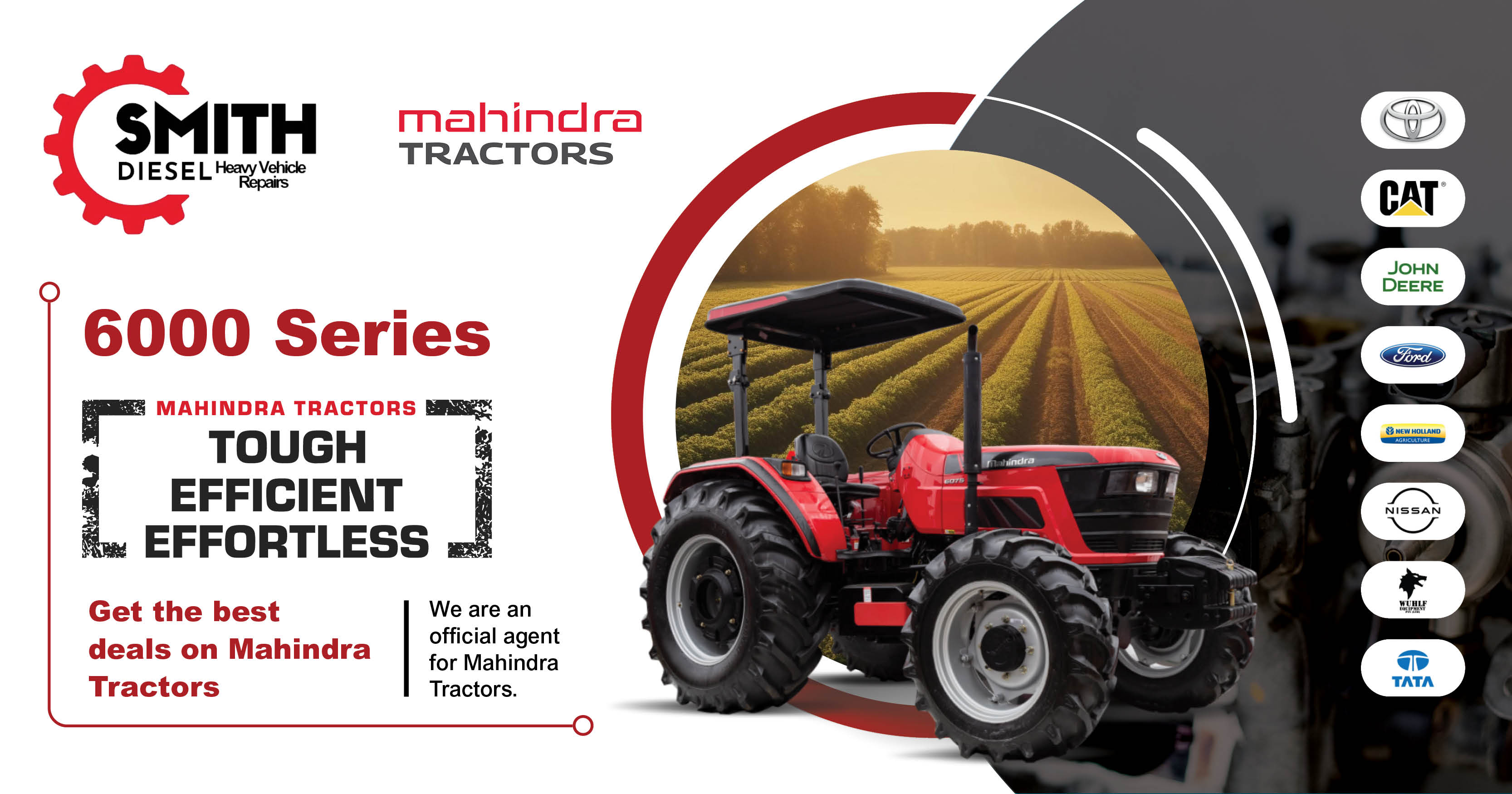 Get the best deals on Mahindra Tractors | 6000 Series | Smith Diesel