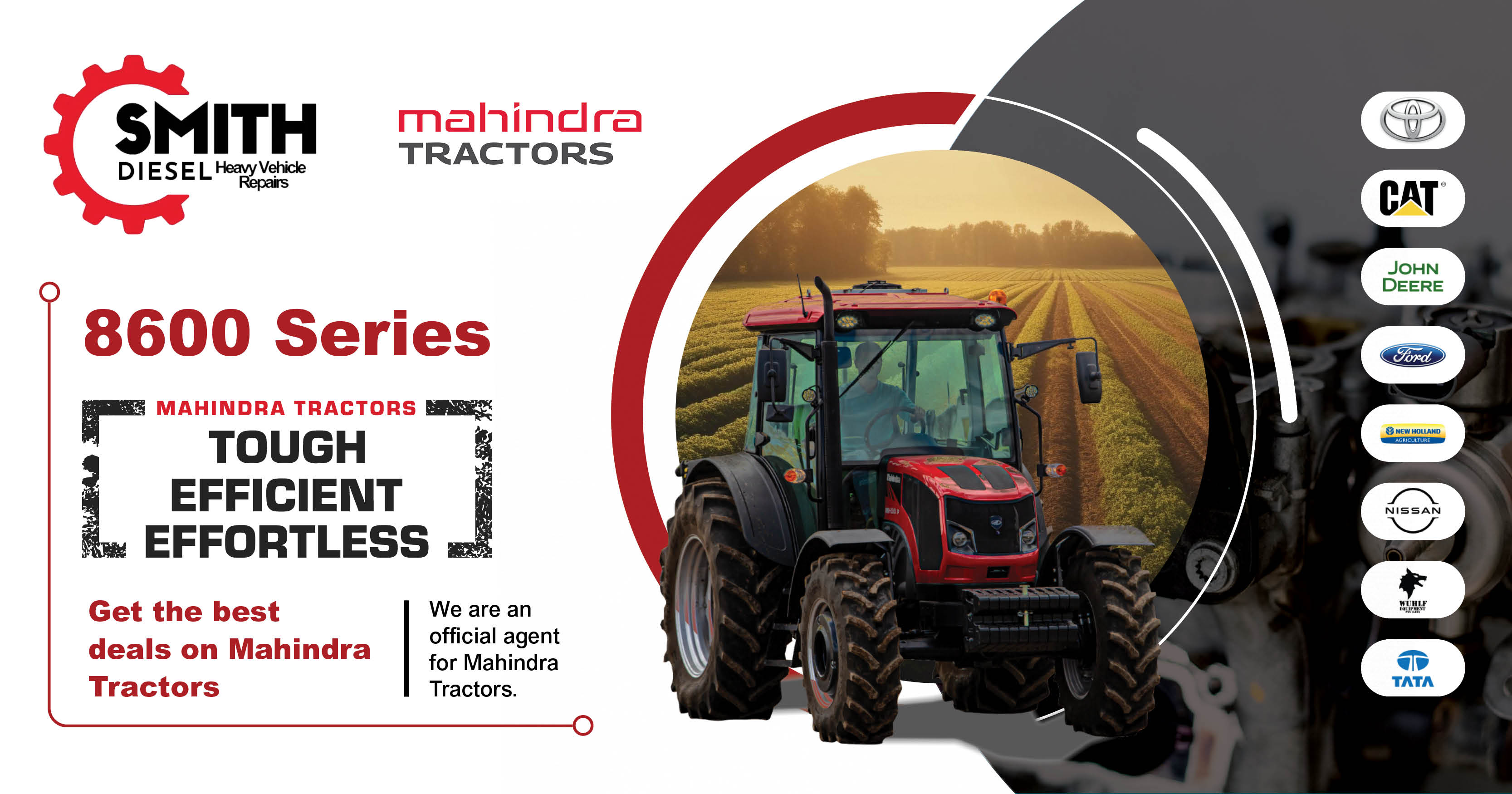 Get the best deals on Mahindra Tractors | 8600 Series | Smith Diesel