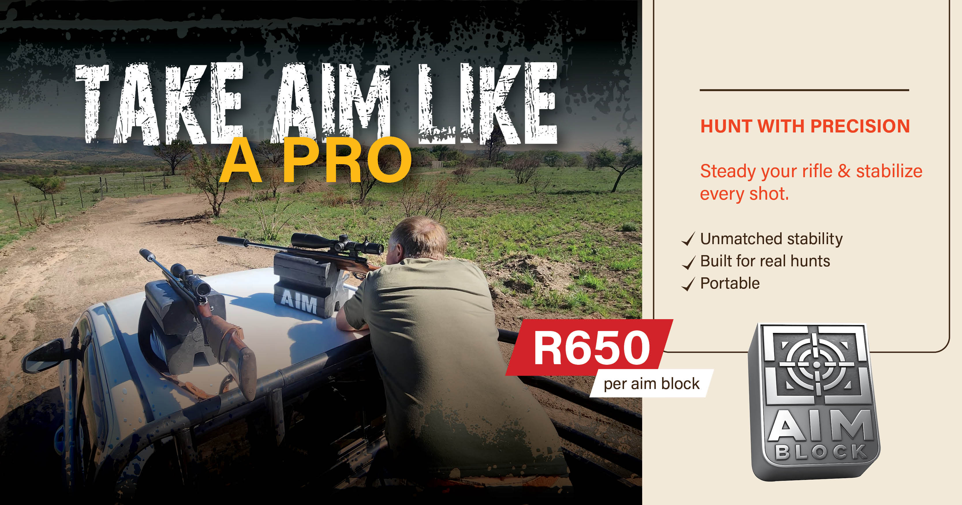 Take aim like a pro | Aim Block