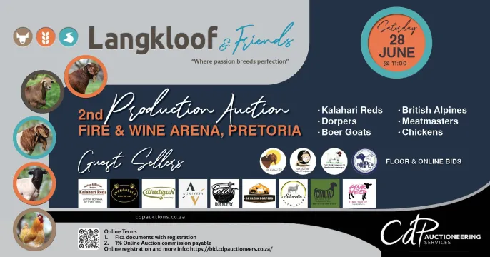 Langkloof & Friends 2nd Production auction | 28 June | Pretoria