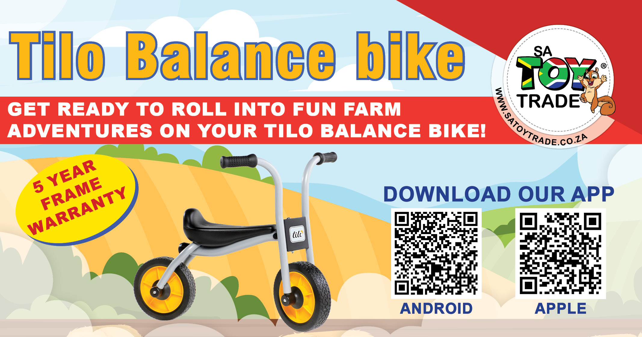 The Tilo Balance Bike: A fun way to ride and explore the farm world | SAToyTrade