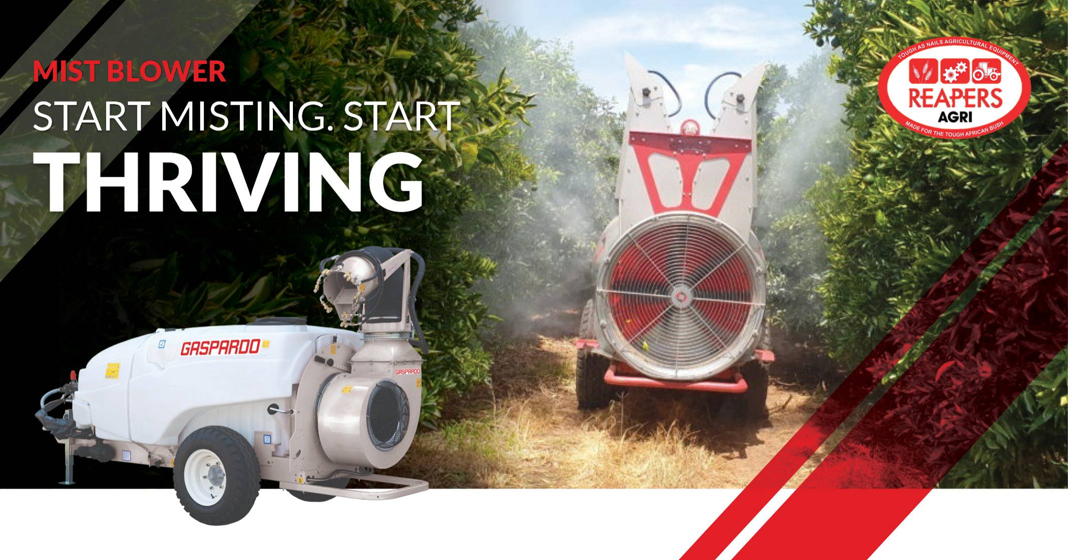 Start misting. Start thriving | Mist blower | Reapers Agri