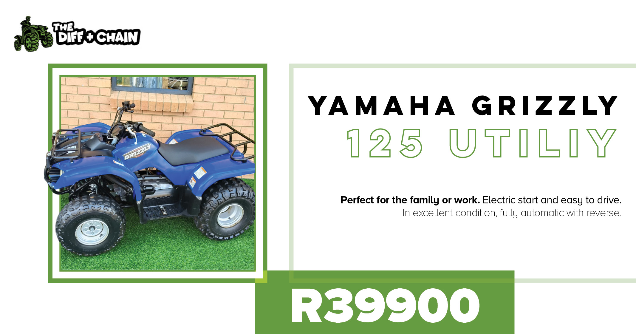 Yamaha Grizzly 125 utility | The Diff & Chain leisure