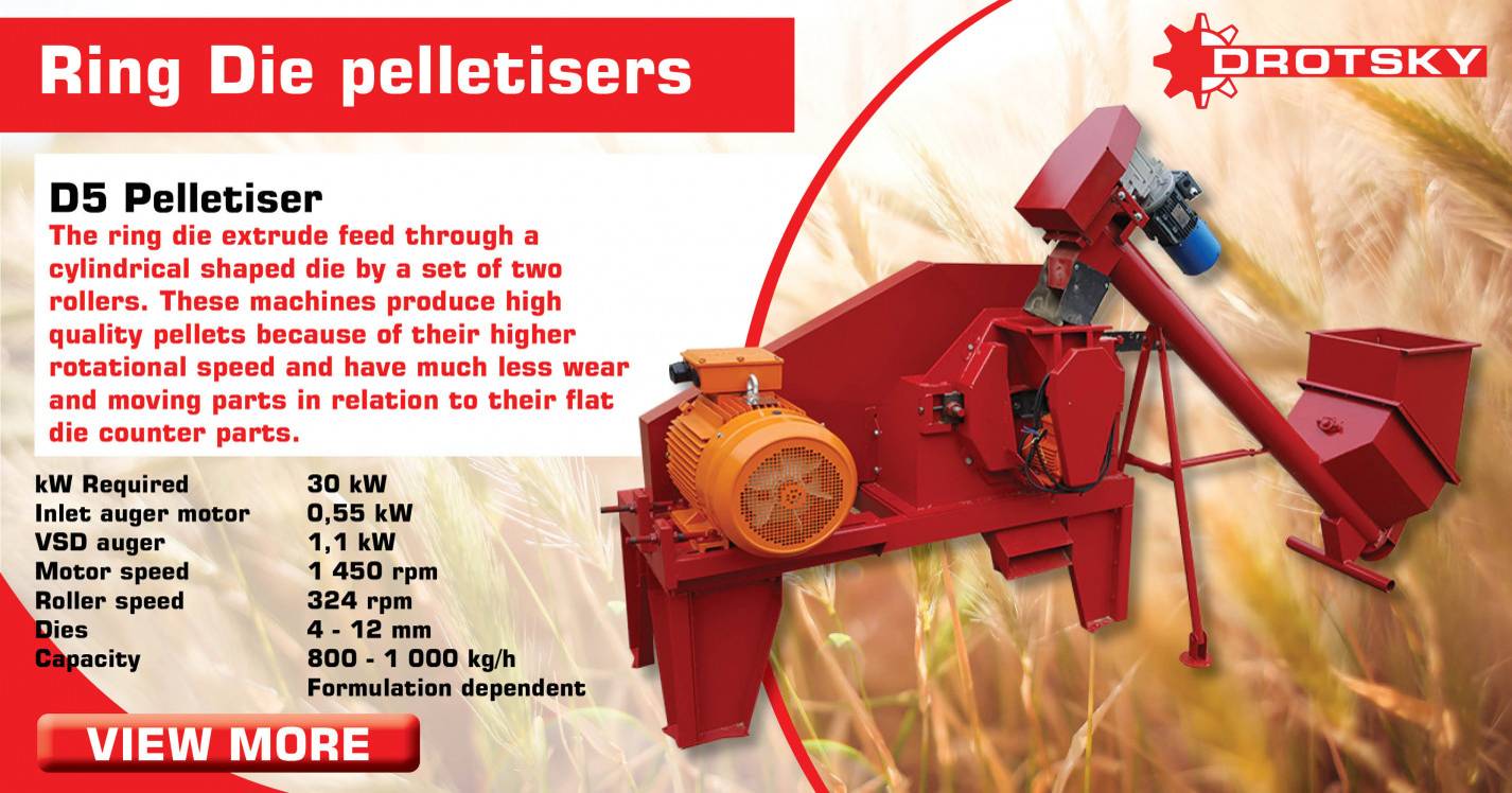 Ring die pelletisers | D5 Pelletiser | Drotsky
