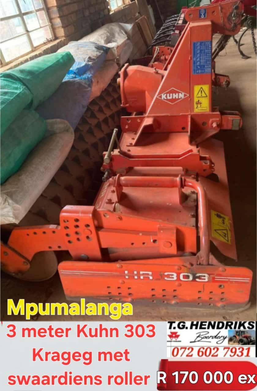 3 meter kuhn 303 Krageg met swaardiens roller | T.G. Hendriks