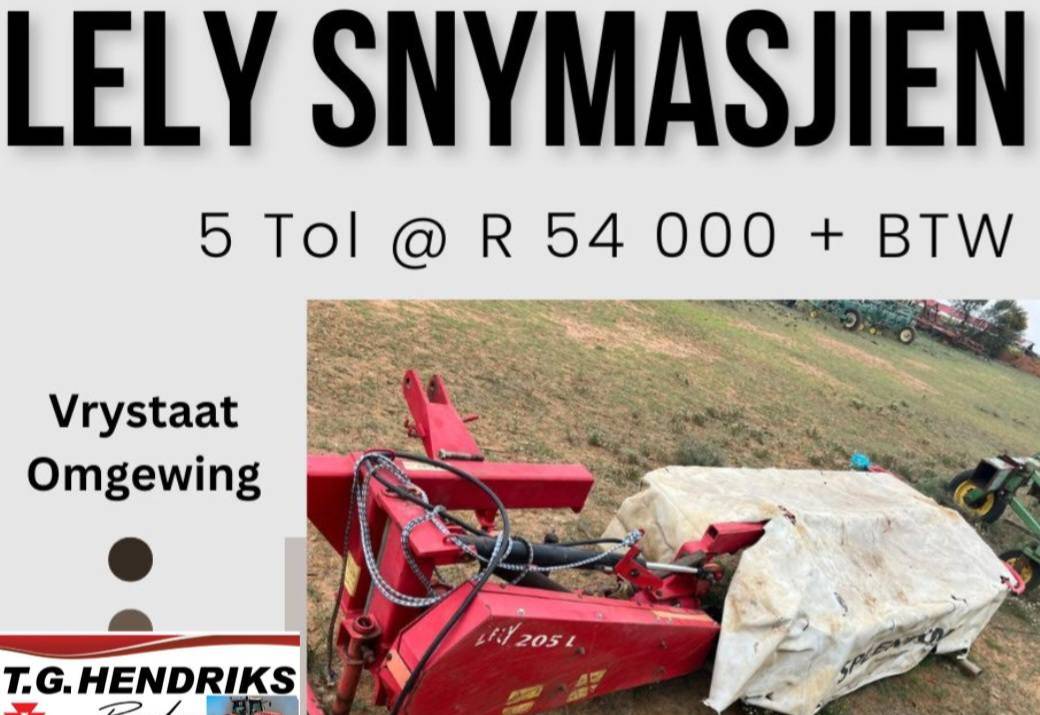 Lely snymasjien 5 tol | T.G. Hendriks