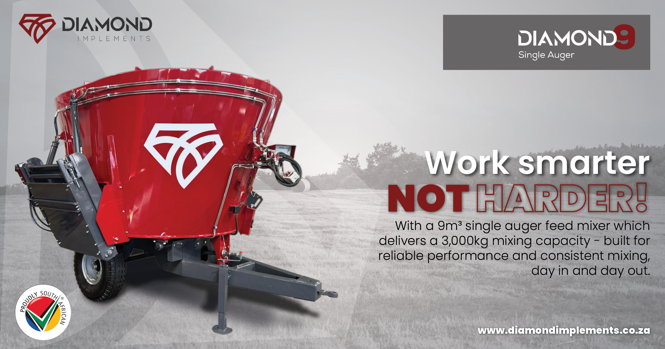 Diamond 9 Single Auger with 9m³ capacity | Diamond Implements
