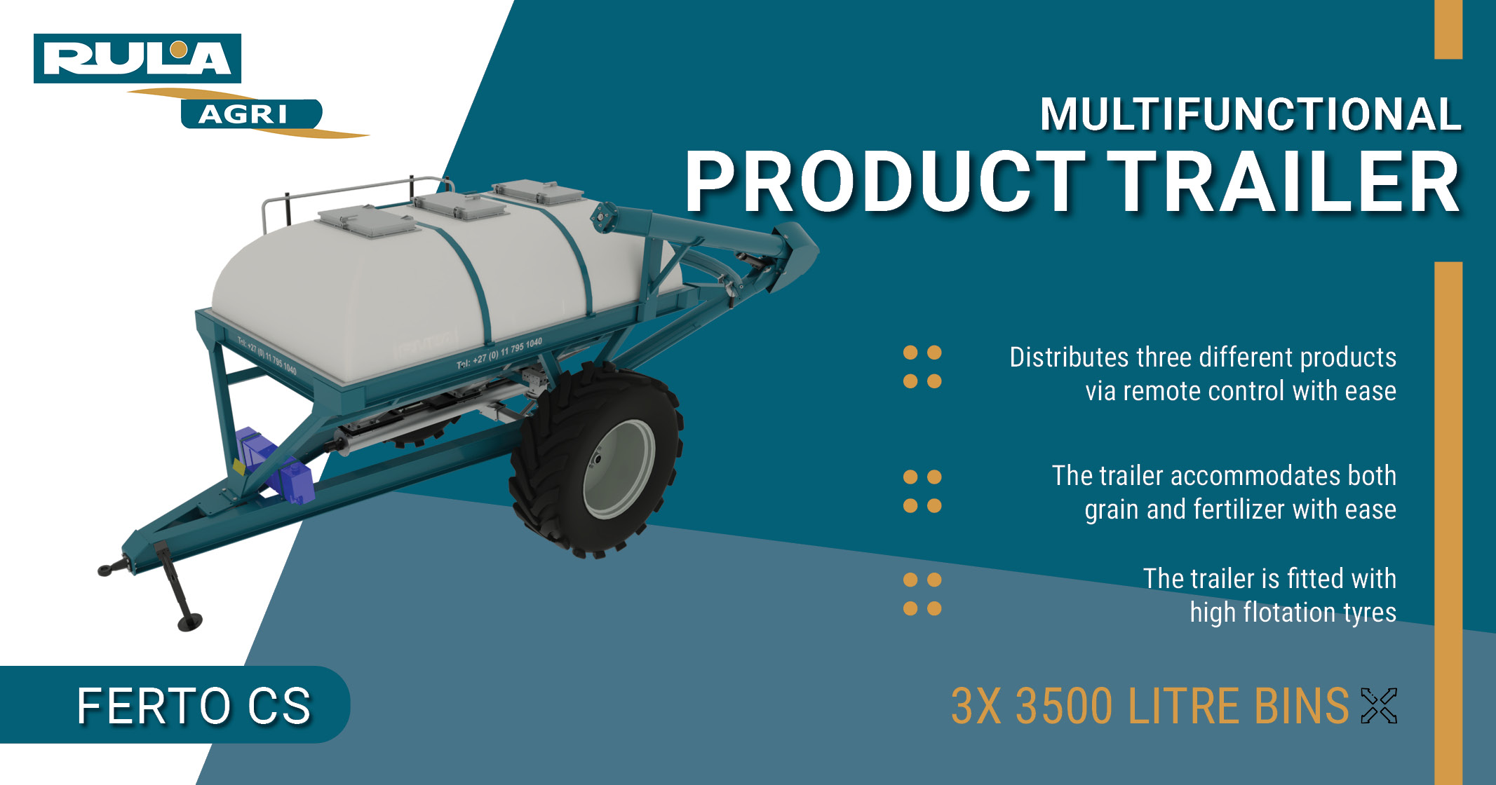 Multifunctional product trailer | Ferto CS | Rula Agri
