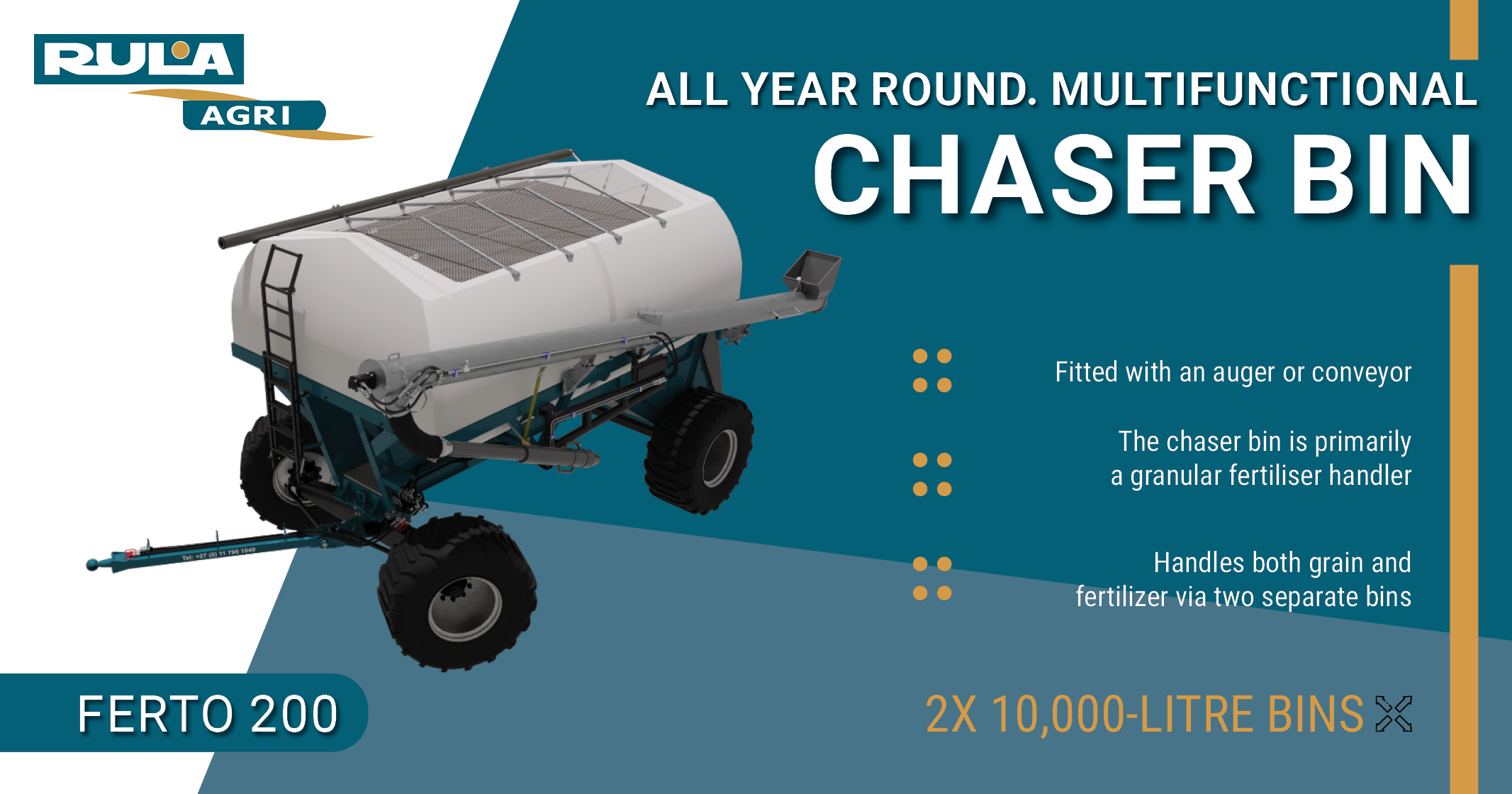 Multifunctional Chaser Bin | Ferto 200 | Rula Agri