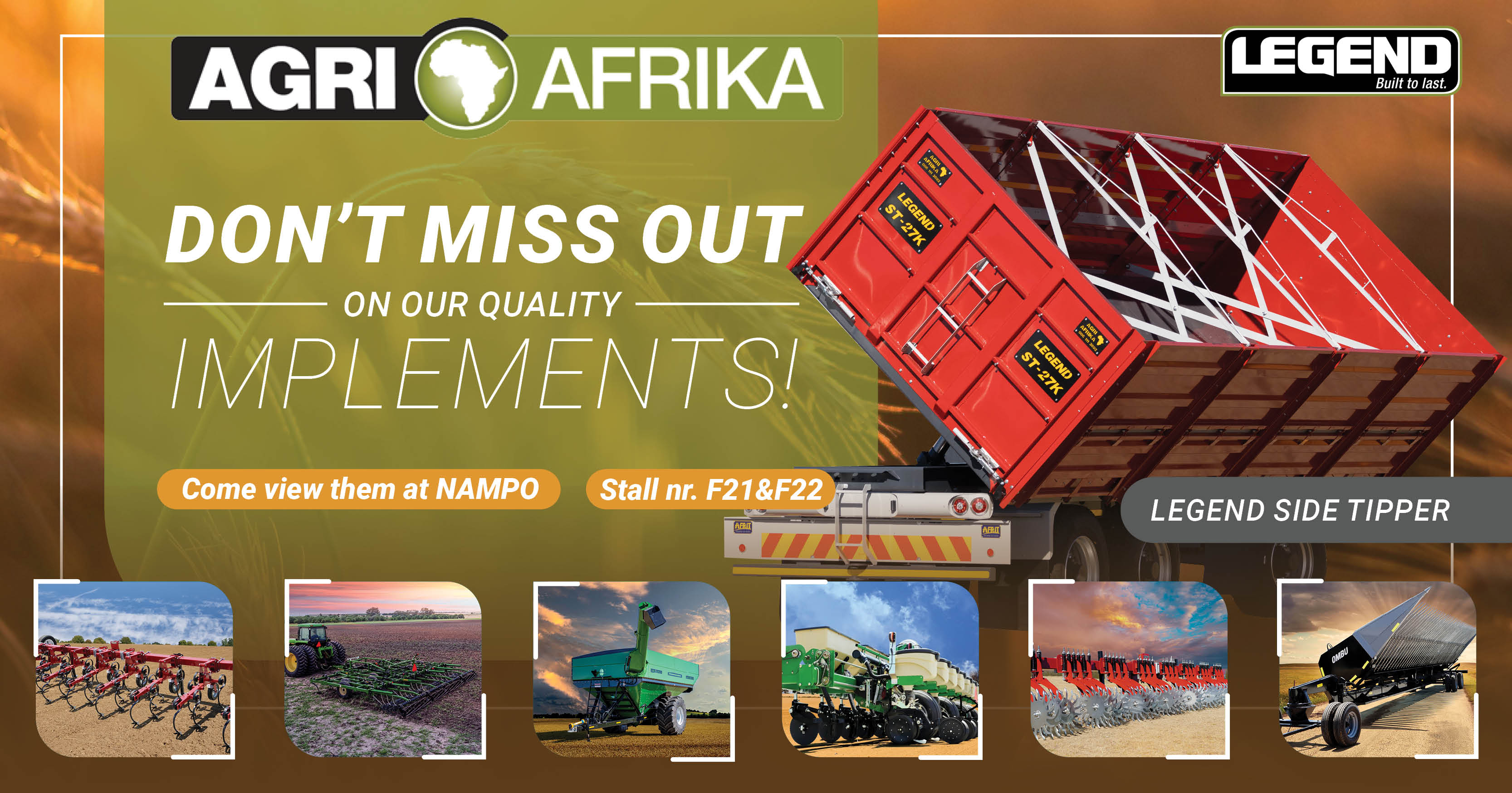 Don't miss out on our quality implements! | Agri Afrika