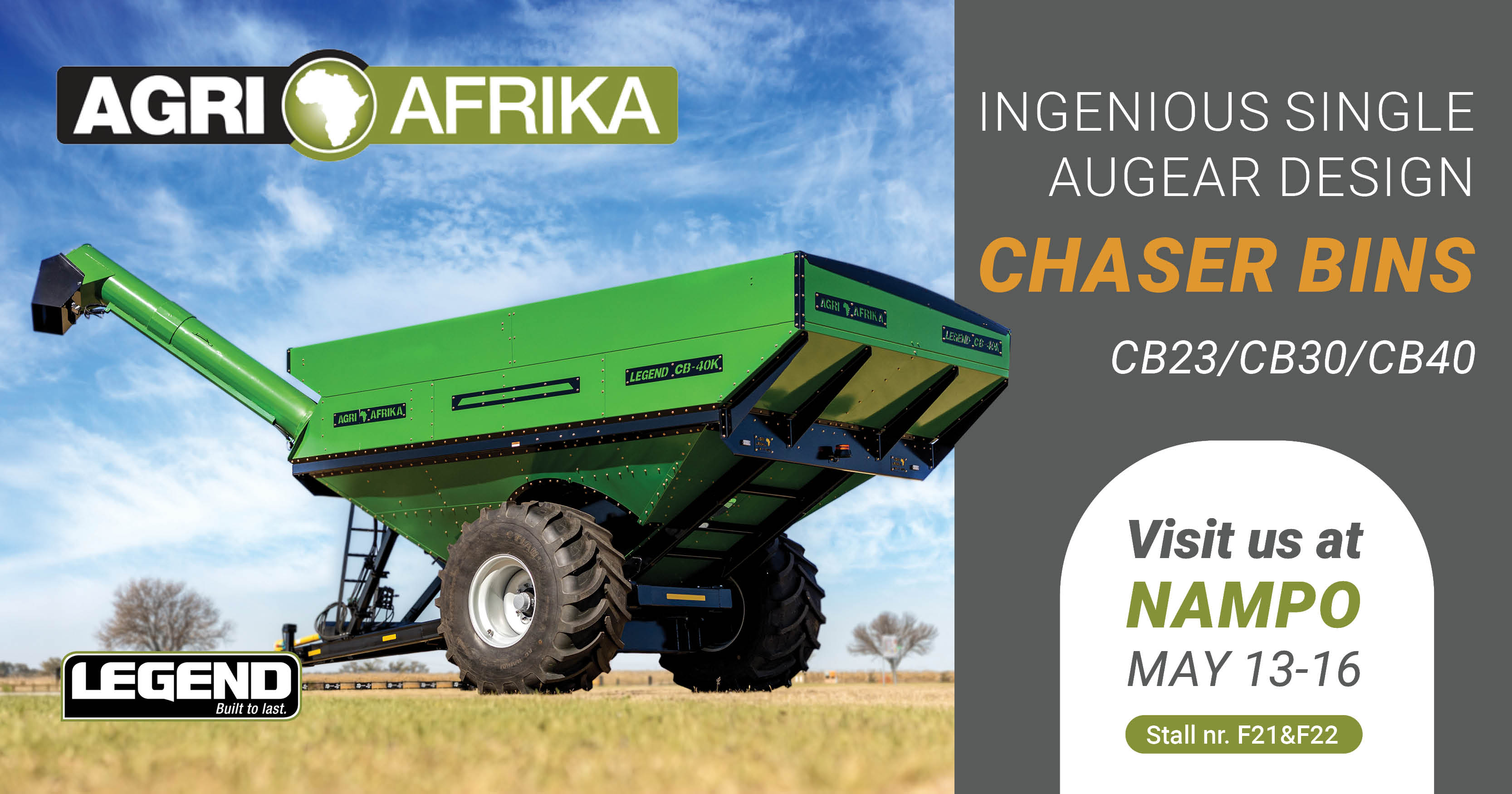 Chaser Bins That Work as Hard as You Do | CB23 / CB30 / CB40 | Agri Afrika